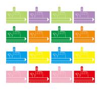 16 Pièces Guide de Lecture Coloré en ABS, Suivi des Lignes | Aide Visuelle pour Dyslexiques, Maintien Ligne, Lecture en Classe ou Bibliothèque, Élèves et Lecteurs