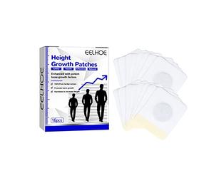 16 Pièces Height Growth Increase Foot Patches Patch pour la Croissance De La Hauteur Adhésif Pied Pour La Croissance Des Os Patches Pour Augmenter La Hauteur À Base De Plantes Traitement