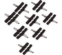 16 pièces kit de frein vélo pour Shimano | 8 paires de patins de frein noir pour le vélo | V-brake 70mm V-brake symétrique | plaquettes de frein | gommes de frein | kit de patins de frein | patins de
