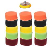 16 Pièces Kit de Polissage Automobile Éponges pour Perceuse | Disques en Éponge à Dos Auto-agrippant, Densités Multiples, Formes Précises, pour Carrosseries, Vélos, Camions et Panneaux