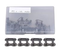 16 Pièces Kit de Raccords de Chaîne Roller, Joint Réutilisable pour Vélos Baja et Motocyclettes, Connecteurs Maîtres en Acier 40MN, avec Boîte de Rangement
