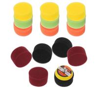 16 Pièces Kit D'éponges de Polissage Automobile 2 Pouces | Mousse Auto-agrippante, Formes Précises et Densités Multiples, pour Accès aux Angles, Retouches et Detailing Intérieur