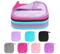 16 Pièces Lingette Demaquillante Lavable, 15 x 15 cm Serviette Visage Démaquillante Réutilisable, Doux pour la Peau Lingettes Démaquillantes Lavables, Carre Demaquillage Visage pour Quotidien