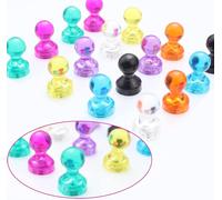 16 Pièces Magnette Aimant Frigo,Petit Aimant Puissant,Magnet Frigo Puissant,Aimants Tableau Magnétique,Pour Les Bureaux,Les Écoles,Tableaux Blancs(8 Couleurs)