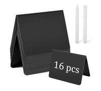 16 Pièces mini ardoise effacable, mini ardoise de table, mini tableau noir effacable, Idéal pour les mariages, les fêtes, les tables et les étiquettes de prix