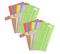 16 Pièces Page Plastique pour Lecture Guidée, Garçon Fille | Suit les Lignes, Aide à Garder la Place, Repère les Progrès dans Cahiers et Livrets, Maison ou Bibliothèque