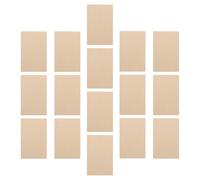 16 Pièces Panneau de Bois Mince 3mm pour Bricolage, Découpe Laser | Surface Lisse, Grain Plat Fin, Bords Peu Bavurés, pour Maquettes et Assemblage sans Effort