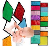 16 Pièces/paquet Tapis D'activité Sensorielle Interactif Pour Les Nourrissons Conception Colorée Douce Tapis De Développement Pliable D'apprentissage Précoce Tapis De Jeu Sensoriel Éducatif