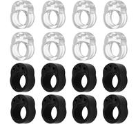 16 Pièces Pare-Chocs De Poignée De Porte,Anneau De Pare-Chocs De Poignée De Porte,Accessoires De Protection Murale,Protection De Porte,Accessoires De Porte