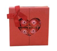 16 Pièces Parfumées Fleur De Rose Pétale Bain Corps Savon Fête De Mariage Saint Valentin Cadeau