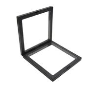 16 pièces PE Film coloré boîte de rangement bijoux boîtier d'emballage 3D pierre précieuse support libre cadre flottant Pour Exposer Des Bijoux Et Des Pièces(Black,11cm)