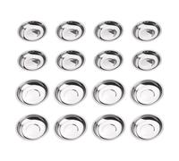 16 Pièces Petites Assiettes En Acier Inoxydable, Assiettes À Tremper, Assiettes Rondes, Vaisselle Polyvalente, Assiettes De Vaisselle Incassables, Ustensiles De Cuisine