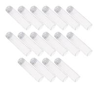 16 Pièces Petits Tubes à Essai en PET 110ml avec Bouchon à Vis | Flacons Transparents Réutilisables, Alliage D’aluminium, pour Voyage, Lotion, Parfum, Échantillons