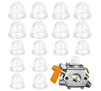 16 Pièces Pompe D'ampoule D'amorce Blanche, Poire D’amorçage, Pompes D'Amorçage Base Ampoule, D'amorçage Carburateur, Amorces de Carburateur Pompe, pour Tondeuse, Machine de Haie, Scie à Essence