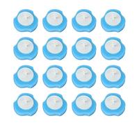 16 Pièces Recharges de Brosse de Toilette Jetables Kit de Système de Nettoyage Jetable, Têtes de Recharge de Brosse de Toilette Nettoyant Soluble dans l'eau pour