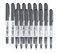 16 Pièces Roller à Encre Liquide Noir, 0,5 mm Rollerball Pens, Rollerball Stylos à Encre Gel pour Carnet de Notes Sketch, Stylo à Séchage Rapide pour Bureau École Maison