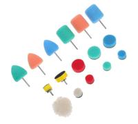 16 Pièces Roue de Polissage pour Voiture, Tampon Éponge à Lustrer | Kit de Polissage pour Perceuse, Usage DIY sur Peinture et Phares, Portable