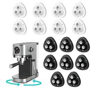 16 Pièces Roulettes pour Meubles, Mini Roulette Pivotantes à 360°, Roulette pour Petit Electromenager, Cafetière, Poubelle, Mini Roulettes Auto-adhésives