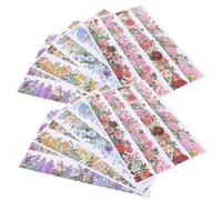 16 Pièces Rubans Adhésifs Washi Vintage Imprimés | Papier et PVC Découpables à Taille, Format Portable, Décoration de Fleur pour Cartes Postales et Agendas