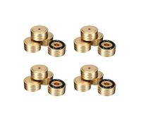 16 Pièces Séries 40X20mm Aluminium HIFI AMP Haut-Parleur Support D'Isolement Platine Vinyle DAC Coussinet de Pieds (Or)