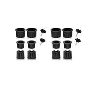 16 PièCes Support de Base de Parapluie Trou Anneau Bouchon Couvercle et Capuchon Support de Parapluie de Terrasse PièCes de Rechange Support