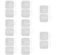 16 Pièces TENS Électrodes Carrées, EMS Pads Auto-adhésifs, Électrodes Patchs Adhésifs Réutilisables, TENS Patch pour Electrostimulateur Musculaire avec connexion de 2mm (40X40 mm)