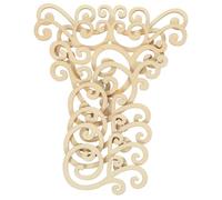 16 Pièces Tranches de Bois Décoratives de Feuille, Or, | Bois Brut, Accents Décoratifs Naturels, pour Cabines et Centres de Table, Loisirs Créatifs