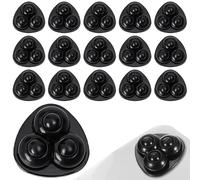 16 Pièces Universelles Noire Petites Roulettes pour Meubles, Auto-Adhésives Mini Roulettes Meubles pour Machine à Café, Poubelle, Appareils De Cuisine, Boîtes, Armoire Canapé (Noir)