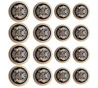 16 Pièces Vintage Style Métal Boutons Boutons en métal Jeans de Style Britannique pour Manteau Blazer Costumes Uniforme Veste À Coudre Artisanat（Random Color）