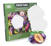 16 Pièges Papillons De Pruneaux, Pièges à Fruits Collants Double Face(20 * 20cm), Pièges à Insectes, Attirent Efficacement Les Papillons De Nuit, Protègent Les Pruneaux, Les Noix Et Les Abricots