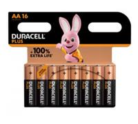 16 piles AA (LR6) Plus Power alcaline 1,5V Duracell