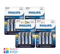 16 Piles Alcalines Ultra Philips Aa Mignon Lr6 1.5V Blister 4Bl Exp 2031 NEU