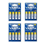 16 Piles Alcalines Varta Energy AA LR6 4106 Mignon MN1500 1.5V Exp 2029 NEU