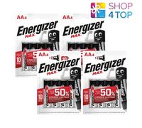 16 Piles Energizer Max AA LR6 Alcalines 1.5V Mignon Stilo Exp 2030 NEU