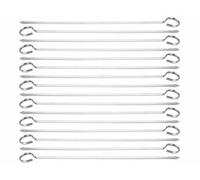 Rosenstein & Söhne : 16 piques à brochettes en acier inoxydable