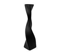 16 Pouces de Hauteur Blanc/noir Vase en Céramique Courbe Géométrique Fleur Vase Moderne Minimaliste Abstrait Vase Ferme Vase Décoratif pour Table Maison Bureau étage étagère Décor(Noir)