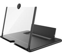 16 pouces écran de téléphone portable Amplificateur Pull-out 3d verre grossissant Ultra Clear Stand Magnifier support agrandi Noir