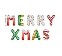 16 pouces feuille d'aluminium ballon bannière bonne année décoration 1pc joyeux noël ballon bannière pour décorations de fête de noël