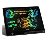 16 Pouces Tablette d'écriture LCD Rechargeable, Portable Tablette Dessin Enfant Effaçable Écriture, Dessin et liste de mémorisation Ardoise Magique Educatif Cadeau pour Enfants Jouets Noirs