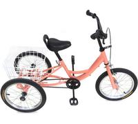 16 pouces vélo tricycle avec panier Singlespeed (orange clair) pour les enfants