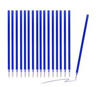 16 Recharges Bleus Effaçables 0,7 mm, Recharge pour Stylo Gel Effaçable | Recharges Stylos Effaçables pour Légami, Hauteur 13 cm