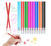 16 Recharges Compatibles avec Stylos Legami, Encre Thermosensible Effaçable Recharges Stylo Adaptées aux Stylos Gel Legami en 8 Couleurs Vives Pointe 0,7 mm, Recharge Durable pour Écriture et Dessin