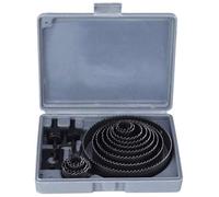 16 scies cloche carbure, pour bois, durable, coffret