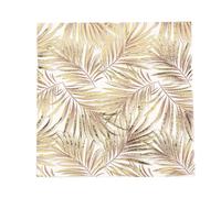 16 SERVIETTES DE TABLE JETABLE PAPIER EXOTIQUE TROPICAL PARTY 33CM Blanc