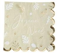 16 serviettes papier botanic 33cm vert de gris - artifetes 93240 Vert G