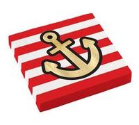 Amscan Serviettes en papier 9909912 – motif pirate 33 x 33 cm Rouge et blanc (lot 16)