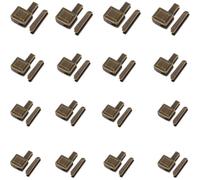 16 Sets Zipper Bottom Stopper Kits, 4 Size 3/5/8/10 Zipper Metal LatchSlider Retainer Insertion Kit Repair