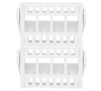 16 trous forets à ongles porte-présentoirs support de tête de meulage des ongles boîte de rangement Nail Art Design têtes de meulage conteneur(blanc)