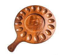 16 trous pratiques pour porte-œufs de forme ronde pour organiser les œufs sur un comptoir ou une table à manger