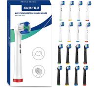 16 Unités Brossette Compatible Électrique Oral B Tête,Brosse À Rechange,Brossettes Électriques Sensitive Clean Dent,Electrique Brosette Pour Gencives Sensibles